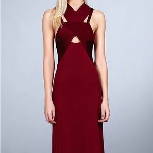Roberto Cavalli Deep Red Maxi Dress
